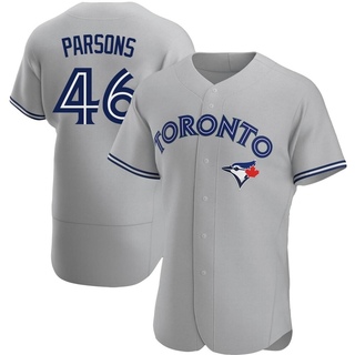 Authentic Wes Parsons Men's Toronto Blue Jays Road Jersey - Gray