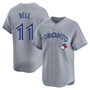 Limited George Bell Men's Toronto Blue Jays Away Jersey - Gray